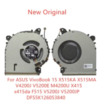 New Original Laptop CPU Cooling Fan For ASUS VivoBook 15 X515KA X515MA V4200J V5200E M42000 U X415 V5200JP Fan DFS5K126053840