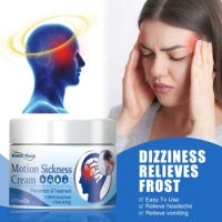 Motion Sickness relief cream travel tinnitus seasickness airsickness Headache Dizziness Anti Nausea Ointment Adult Herbal Balm