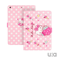SANRIO 三麗鷗 Apple iPad mini 2019/mini 5 7.9吋 Kitty系列智能休眠可立式磁扣保護套(草莓凱蒂貓)