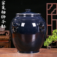 景德鎮陶瓷米缸帶蓋家用30斤50斤100裝老式米箱廚房防蟲潮儲米罐