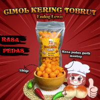 Cimol Kering Tobrut Endog Lewo Pedas 150gr - 100% Singkong