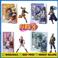 Bandai Original Shfiguarts 2.0 Naruto: Shippuden Kakashi Hatake Naruto Sasuke Sakura Uchiha Madara Shf Anime Figure Action Model