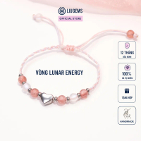 Vòng Tay Dây Vải 6 Viên Đá Tự Nhiên Liugems Lunar Energy Mix Charm Thép Không Gỉ Dễ Thương CM03 (Mua