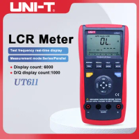 UNI-T Capacitance meter UT611 UT612 Multimeters LCR Meter 20000 insolution resistance meter with LCD backlight display