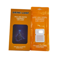 LED Salt Water Emergency Lamp 50LM Portable Salt Water Lights Waterproof Reusable Travel Supplies for Car Outdoor Beach