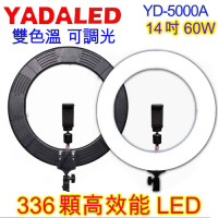 YADALED 14吋可調色溫超薄LED環形攝影燈(YD-5000A)