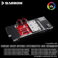 BARROW Water Block use for ASUS ROG STRIX RTX2070 8G GAMING / A8G / O8G GAMING / Support Original Backplate 5V 3PIN Header RGB