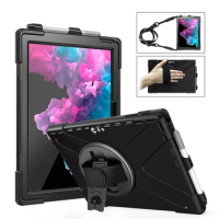 Heavy Duty Shockproof Case For Microsoft Surface Pro 7 6 5 4 Tablet Kickstand Silicon Cover For Surface pro7 pro6 pro5 pro4 case
