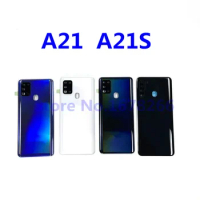 Battery Cover For SAMSUNG Galaxy A21S A21 Rear Door Housing Back Case A217 A217F A215 Repair Parts Camera Frame Lens