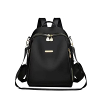 Korea Style Tas Ransel Wanita Simple Elegan Backpack Kuliah Tas Punggung Kerja KSG2214 Bahan Nylon U