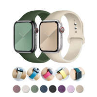 Dây đeo silicon, Tương thích với Apple Watch, Dây đeo 44mm, 40mm, 45mm, 41mm, Ultra 49mm, 42mm, 44 4