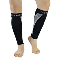 【Magic sport 美肌刻】新一代貼紮運動漸進式壓力小腿套運動襪套(避免腓腸肌及比目魚肌拉扯受傷)