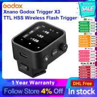 Xnano Godox Trigger X3 TTL HSS Wireless Flash Trigger OLED Touch Screen for Canon Nikon Sony Fuji Olympus Panasonic
