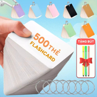 Thẻ học từ vựng flashcard 100 thẻ loại dày đẹp hỗ trợ học tiếng Anh, tiếng Trung, Nhật, Hàn