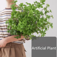 Elegant Artificial Green Plant Multi-petal Seven-star Leaf Branch 110CM Height For Home Decoration Table Ornament 100Pcs