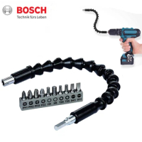 Bosch Flexible Extension Shaft with Bit Set 11-Piece Screwdriver Attachment 200/300mm Drill Bit Extension Accessory