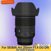 For SIGMA Art 20mm F1.4 DG DN for SONY E Mount Lens Sticker Protective Skin Decal Vinyl Wrap Film Anti-Scratch Protector Coat