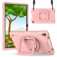 Rotating Kickstand Case For Samsung Galaxy Tab A 10.1 2019 SM-T510 SM-T515 Hand Strap Shell Kid Tabl