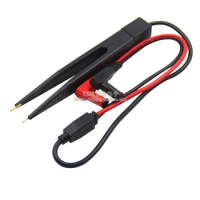 1pcs SMD Test Leads Chip Component LCR Testing Tool Multimeter Tester Clip Meter Pen Lead Probe Tweezers Capacitor