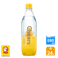 泰山 Cheers 氣泡水任選1箱-檸檬(590mlx24入)/蜂蜜氣泡水(590mlx24入)