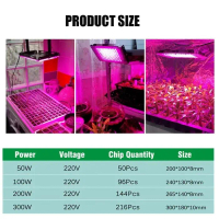 Lampu Cahaya Tanaman Tumbuhan Hidroponik Uv Led Grow Light Phyto Lamp Original Terpercaya