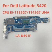 LA-K491P For Dell Latitude 5420 Laptop Motherboard CPU I5-1135G7/1145G7 I7-1185G7 DDR4 CN-01M3M4 100% Tested OK