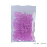 100Pcs Screw Tips Liquid Dispenser Syringes Blunts Needle 1/4inch