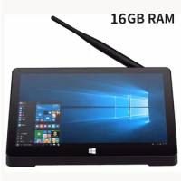 2023 Original Desktop Tablet PC Windows 10 Media Box Intel J4125 10.1 Inch Touch Screen 16GB RAM 128GB WIFI RJ45 POE 4G LTE Sim