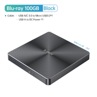 ไดรฟ์ออปติคอลภายนอก ORICO USB3.0 แบบบาง เครื่องบันทึกแบบพกพา เครื่องเล่น DVD สำหรับแล็ปท็อป Windows