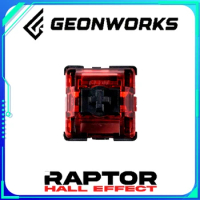 Geonworks Raptor HE Magnetic Switch Electromagnetic Trigger Linear Switch 10/70 Pcs 42g Wooting 60HE Pc Gamer Accessories Gifts