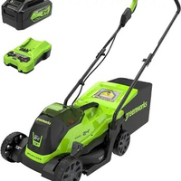 4.0Ah Battery and Charger Included Greenworks 24V 13" Brushless Cordless (Push) Lawn Mower
