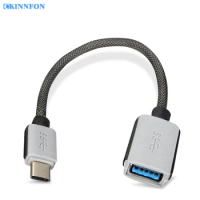 50Pcs/Lot OTG Type C Cable USB C Male To USB 3.0 A Female Cable OTG USB C Adapter For MacBook Pro Type-C Adapter Usb+3+otg