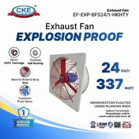 CKE Exhaust Fan Explosion Proof 24 Inch – Kipas Industri Anti Ledak untuk Pabrik Gudang Workshop 220