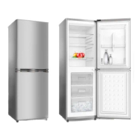 Home use 268L fridge upright refrigerator Double Door combined freezer and refrigerator with spare parts
