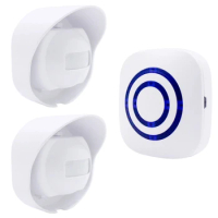Wireless Doorbell PIR Store Shop Welcome Motion Sensor Infrared Detector Induction Alarm Door Bell Waterproof Doorbell