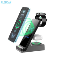 15W Wireless Charging Stand for iPhone 12 Pro Mini XS XR X 8 Wireless Chargers 3 in 1 for Apple Watch 6 5 Charger Airpods Pro