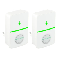Energy Saver Power Saver Maximize Energy Savings White+green 3.8*2.2inch 50HZ-60HZ 90V-250V ABS Material EU Plug