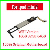 A1489 Wifi for Ipad Mini 2 Motherboard Original Unlocked Logic Boards Support IOS Update 32gb 16gb 64gb Plate Full Chips