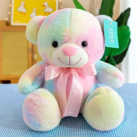 Fantasy Colorful Teddy Bear Plush Toy Cute Hugging Bear Plush Doll Girl Toy Gift