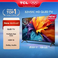 TCL 32 inch V51C - QLED - HDR 10 - Multiple Eye Care - Dolby Audio - Bezel-less (Model: 32V51C)
