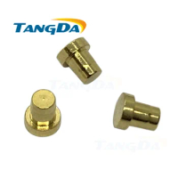 pogo pin Connectors 3*3.3mm High current copper pillar CNC lathe parts probe TANGDA Test pin No springs female 3 3.3 mm AG