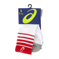 Asics Socks [Z31903-0123] 中統襪 球類 運動 足弓緊束 腳底加厚 耐磨 透氣 白紅