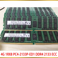 1Pcs For SK Hynix RAM 4GB 4G 1RX8 PC4-2133P-ED1 DDR4 2133 ECC UDIMM Memory
