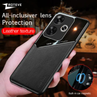 For PocoF6 Case ZROTEVE Leather Texture Soft Frame PC Cover For Xiaomi POCO F6 F5 Pro Xiomi Pocophone F3 F4 GT Pro Phone Cases