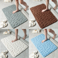 KS001 Keset Kaki (Tanpa Kemasan) Anti Slip Motif Batu 10 Warna 40x60CM Bahan Memory Foam Alas Lantai