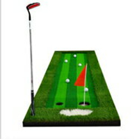 新款POLO高爾夫果嶺室內模擬器推桿練習器用品練習毯球道活動套裝 萬事屋 雙十一購物節
