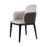 Modern light luxury dining chair sales office negotiate solid wood dining chair hotel lobby lounge lounge chair offic
