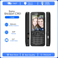 Sony Ericsson C901 Refurbished-Original Unlocked Phone 2.2' 3G 5.0MP FM Radio Unlocked Cell Phone Free shipping