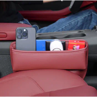 For Toyota Crown S180 S200 S210 Camry XV30 XV40 XV50 XV70 Car Seat Crevice Storage Box Portable Pocket Organizer Bag Accessories