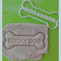 Custom Dog Bone Cookie Cutter, Personalized Dog Treat Cutter, Pls leave text in note